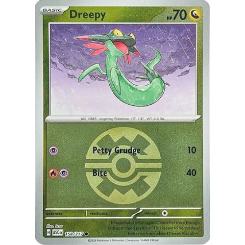 Dreepy - 158/217 (Quick Ball) (158) Common Reverse Holofoil