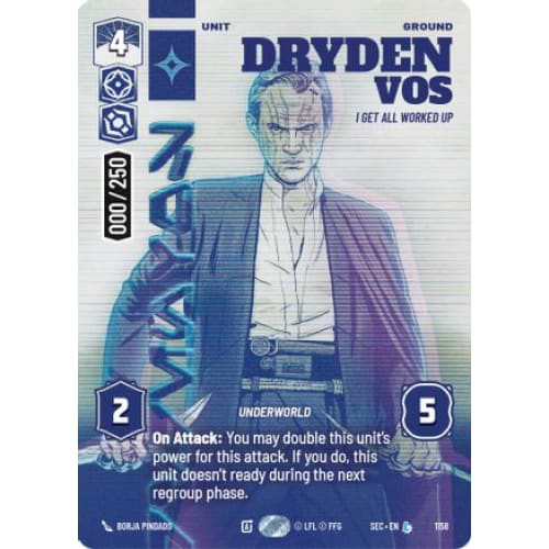 Dryden Vos - I Get All Worked Up (Serialized) (1158)  Foil
