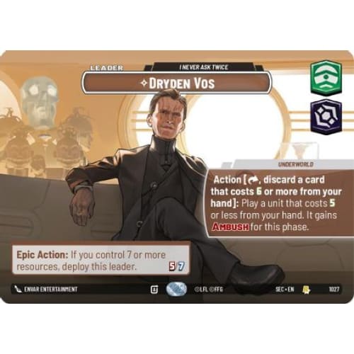 Dryden Vos - I Never Ask Twice (Showcase) (1027)  Foil