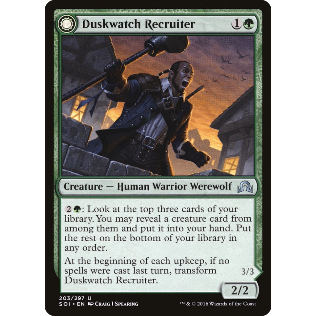 Duskwatch Recruiter (SOI-203): (Double Faced Transform)