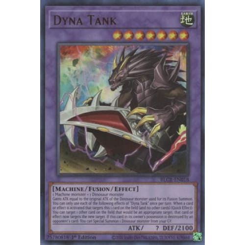 Dyna Tank - BLCR-EN018 Ultra Rare 1st Edition