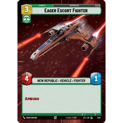 Eager Escort Fighter (Hyperspace Foil) (846)  Foil
