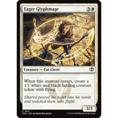 Eager Glyphmage (SOS-011) Foil
