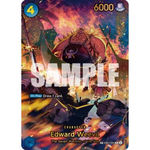 Edward Weevil - EB01-023 (SP) (Alternate Art) EB01-023 R The Azure Sea's Seven  Foil