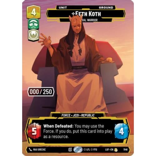 Eeth Koth - Spiritual Warrior (Serialized) (1146)  Foil