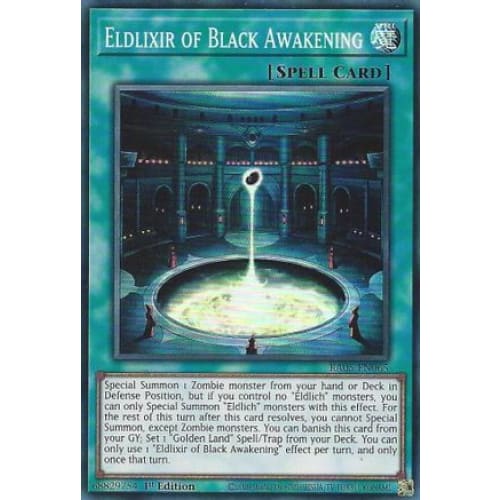 Eldlixir of Black Awakening - RA05-EN065 Super Rare 1st Edition