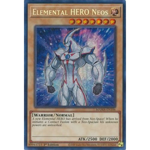 Elemental HERO Neos (Secret Pharaoh's Rare) - MAMA-EN106 Secret Pharaoh’s Rare 1st Edition