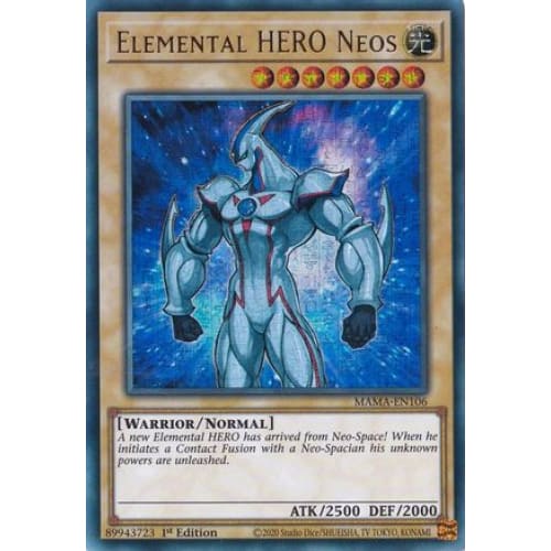 Elemental HERO Neos (Ultra Pharaoh's Rare) - MAMA-EN106 Ultra Pharaoh’s Rare 1st Edition