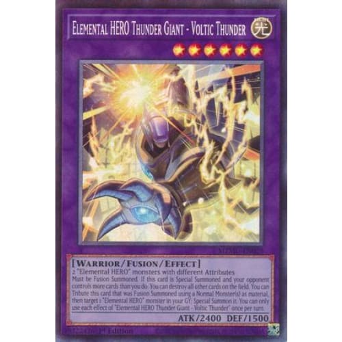 Elemental HERO Thunder Giant - Voltic Thunder (Collector's Rare) - MZMU-EN029 Collector's Rare 1st Edition