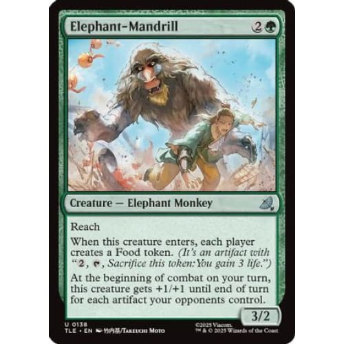 Elephant-Mandrill (TLE-138)
