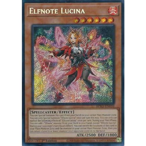 Elfnote Lucina - BPRO-EN010 Secret Rare 1st Edition