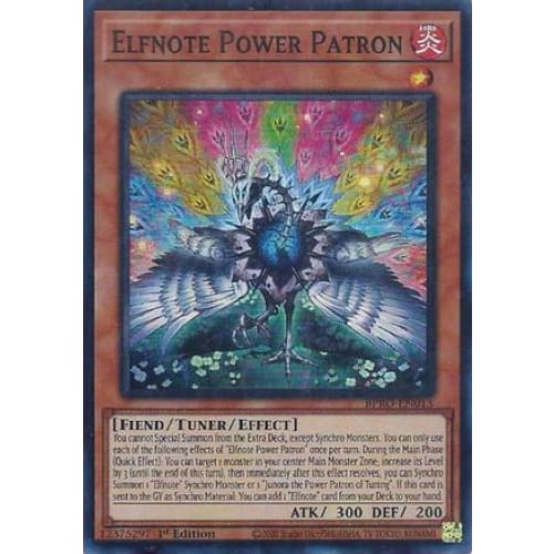 Elfnote Power Patron - BPRO-EN013 Super Rare 1st Edition
