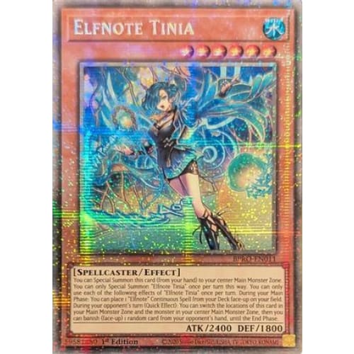 Elfnote Tinia (Starlight Rare) - BPRO-EN011 Starlight Rare 1st Edition