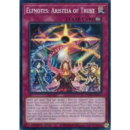 Elfnotes: Aristeia of Trust - BPRO-EN071 Common / Short Print 1st Edition