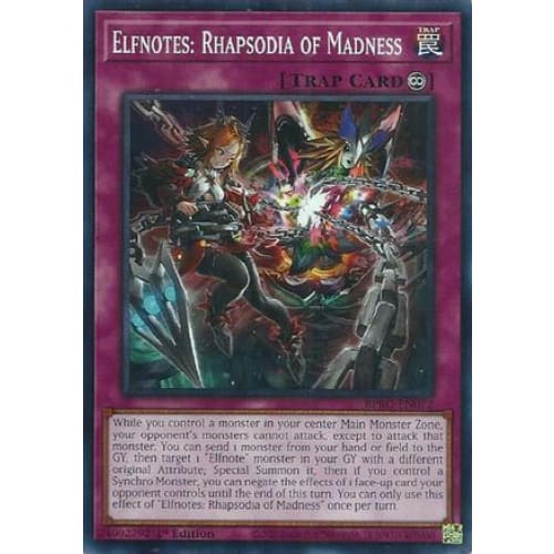 Elfnotes: Rhapsodia of Madness - BPRO-EN072 Common / Short Print 1st Edition