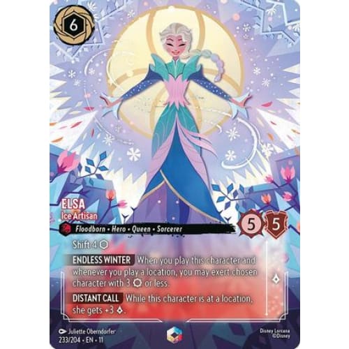 Elsa - Ice Artisan (Enchanted) (233/204) - Winterspell Holofoil
