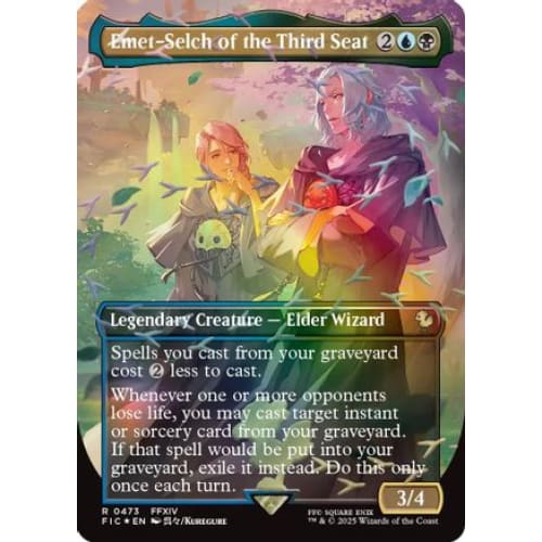 Emet-Selch of the Third Seat (Borderless) (Chocobo Track Foil) (FIC-473) Foil