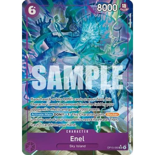 Enel (OP15-060) (Alternate Art) OP15-060 SR Adventure on Kami's Island  Foil