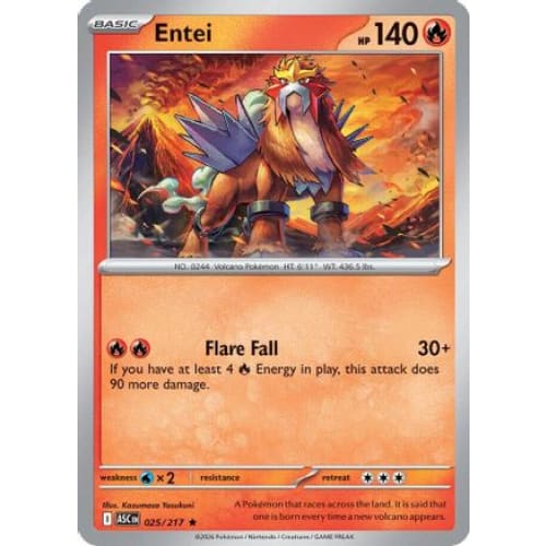 Entei (25) Rare Classic Holofoil
