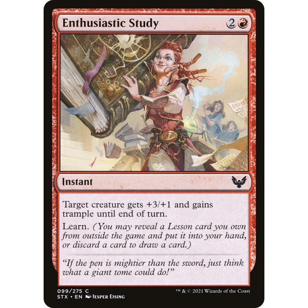 Enthusiastic Study (STX-099) Foil