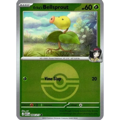 Erika's Bellsprout (Poke Ball) (4) Common Reverse Holofoil