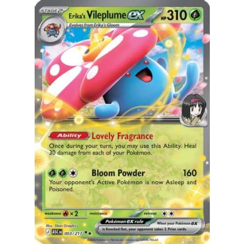 Erika's Vileplume ex (3) Double Rare Holofoil