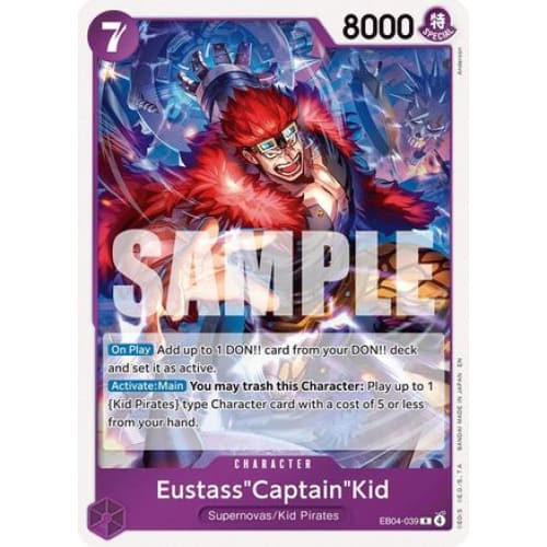 Eustass"Captain"Kid - EB04-039 EB04-039 R The Azure Sea's Seven  Foil