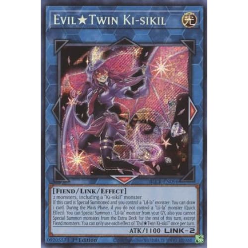 Evil Twin Ki-sikil - BLCR-EN096 Secret Rare 1st Edition