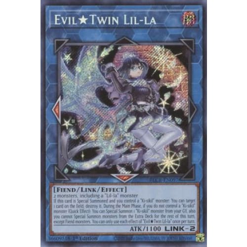 Evil Twin Lil-la - BLCR-EN097 Secret Rare 1st Edition