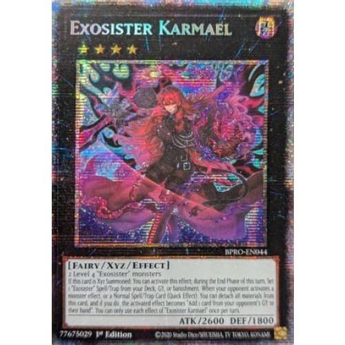 Exosister Karmael (Starlight Rare) - BPRO-EN044 Starlight Rare 1st Edition