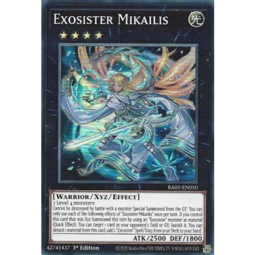 Exosister Mikailis - RA05-EN050 Super Rare 1st Edition