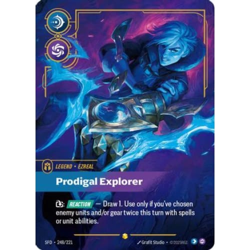 Ezreal - Prodigal Explorer (Overnumbered) (248/221) - Spiritforged Foil