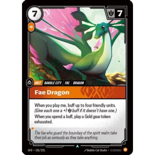 Fae Dragon (101/221) - Spiritforged Foil