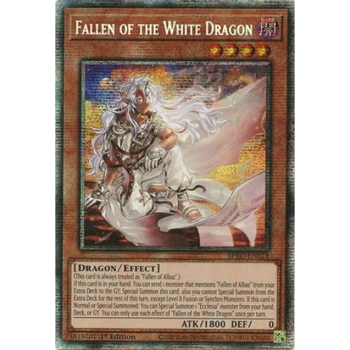 Fallen of the White Dragon (Starlight Rare) - BPRO-EN024 Starlight Rare 1st Edition