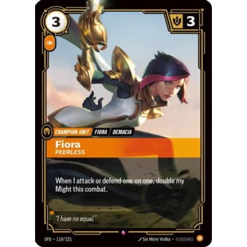 Fiora - Peerless (110/221) - Spiritforged Foil