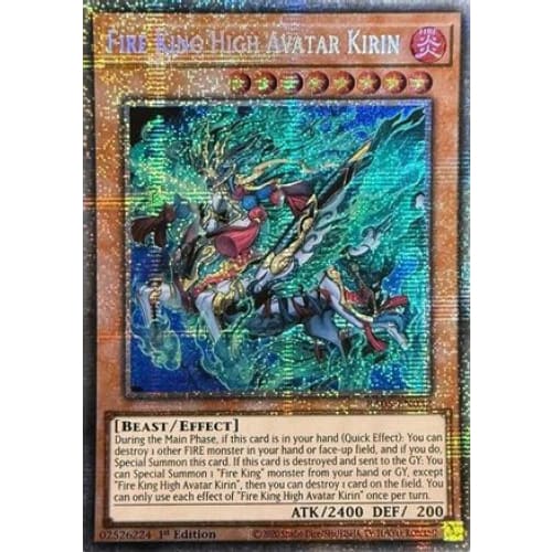 Fire King High Avatar Kirin (Starlight Rare) - RA05-EN032 Starlight Rare 1st Edition