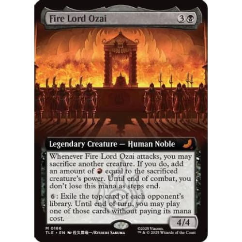 Fire Lord Ozai (Extended Art) (TLE-186) Foil