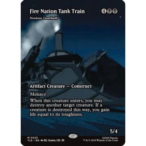Fire Nation Tank Train - Noxious Gearhulk (Borderless) (TLE-025) Foil
