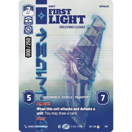 First Light - Threatening Elegance (Serialized) (1157)  Foil