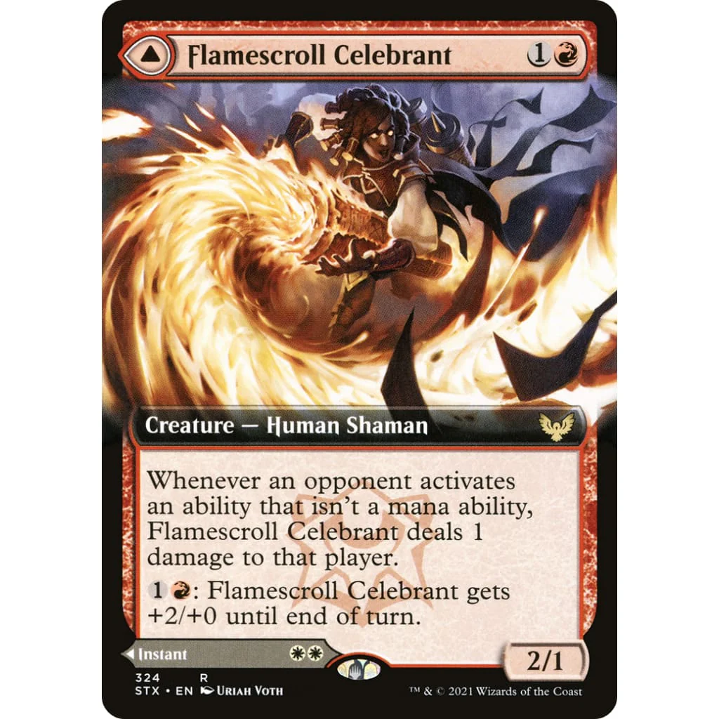 Flamescroll Celebrant (Extended Art) (STX-324): (Extended Art) Foil - Image 4