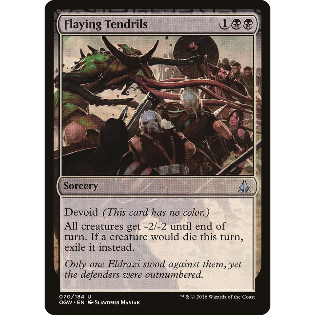 Flaying Tendrils (OGW-070): (devoid) Foil