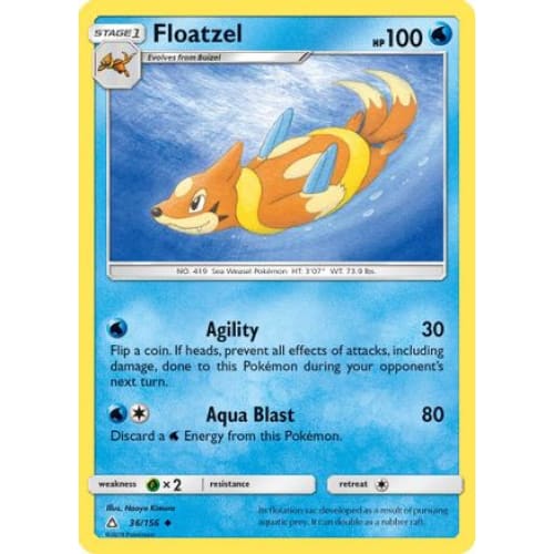 Floatzel (36) Uncommon Reverse Holofoil