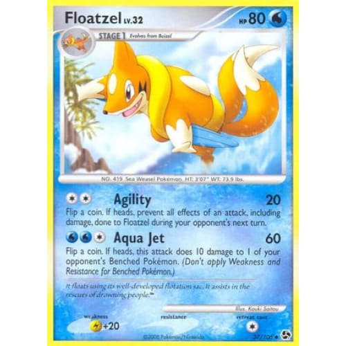 Floatzel (37) Uncommon Reverse Holofoil