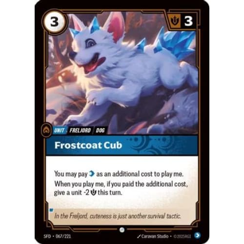 Frostcoat Cub (067/221) - Spiritforged Foil