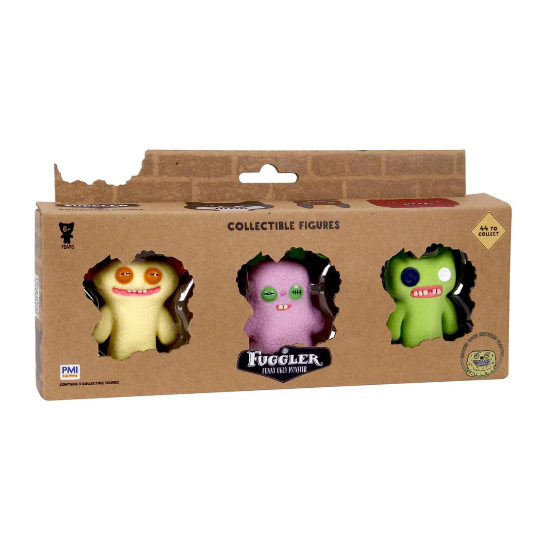 Fuggler - Collectible Figures - 3-Pack (Randomly Selected)