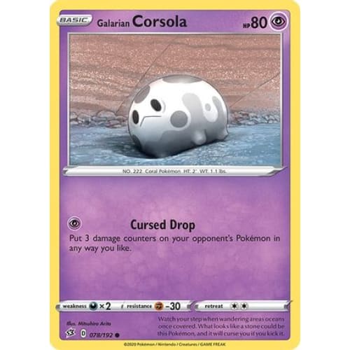 Galarian Corsola (78) Common
