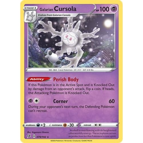 Galarian Cursola (79) Holo Rare