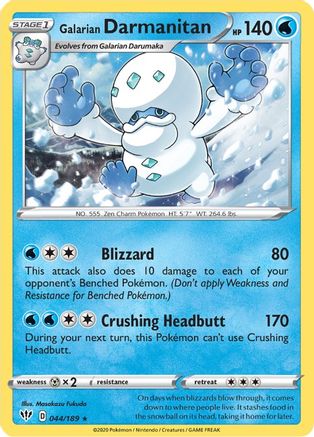 Galarian Darmanitan (44) Rare Classic
