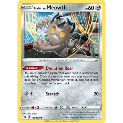 Galarian Meowth (126) Common