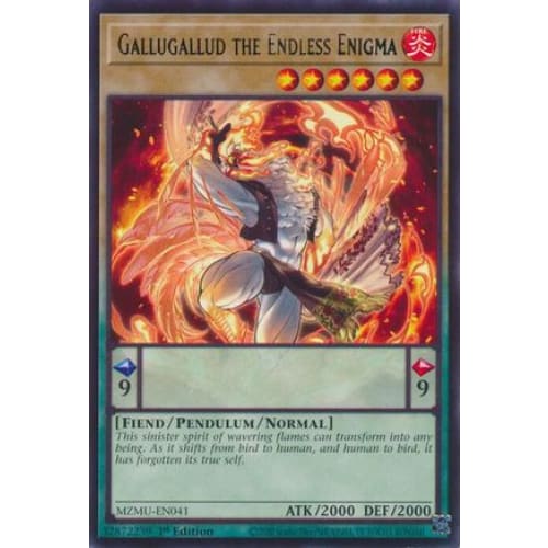 Gallugallud the Endless Enigma - MZMU-EN041 Rare 1st Edition